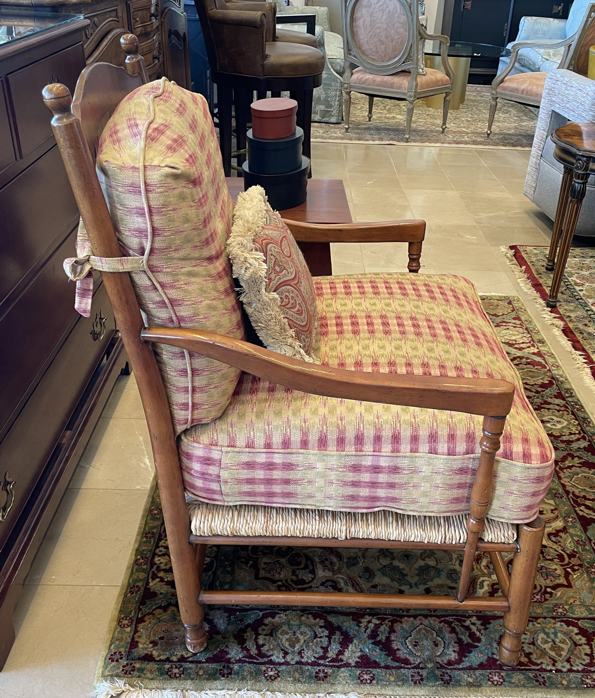 Wesley Hall Oversized Rush Seat Ladderback Chair (0P7001)