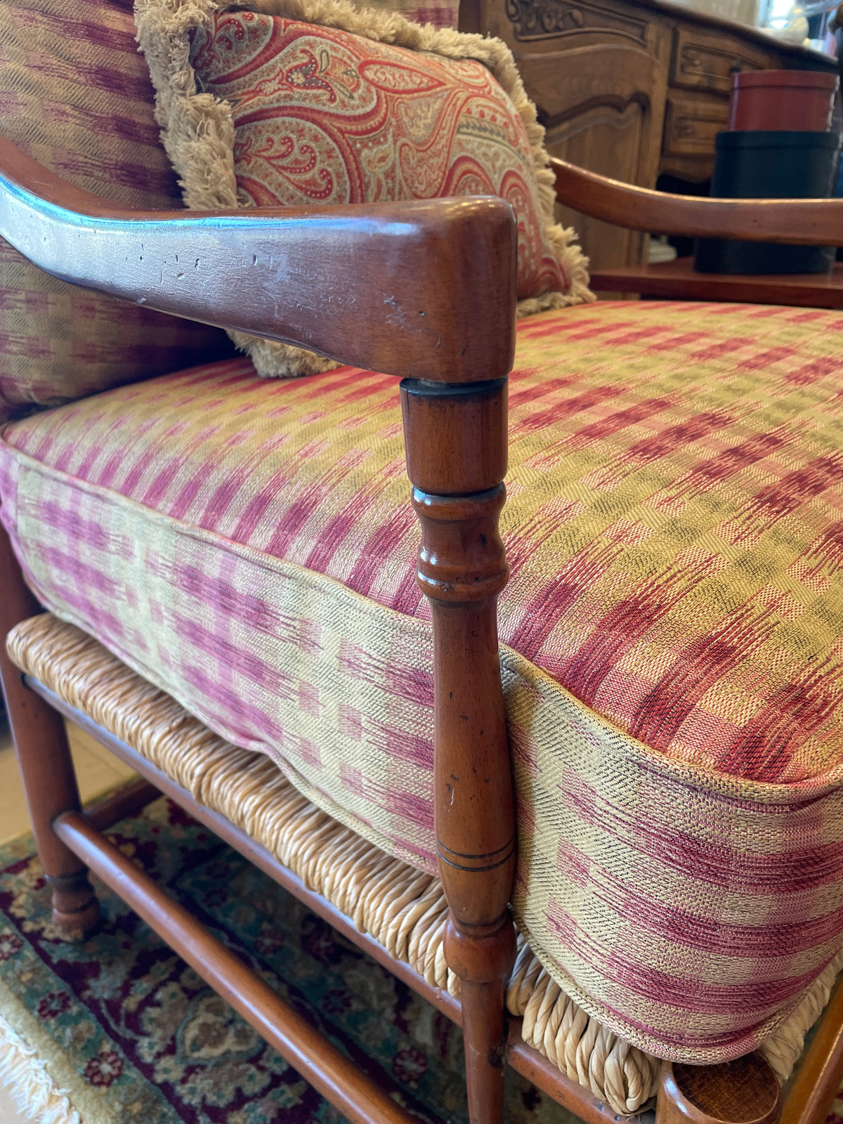 Wesley Hall Oversized Rush Seat Ladderback Chair (0P7001)