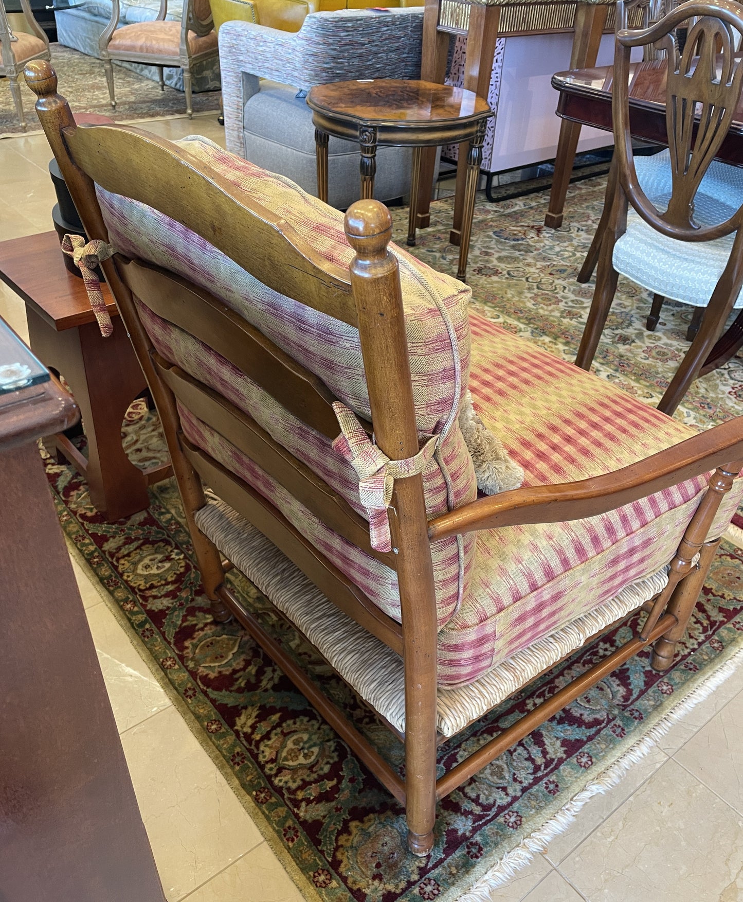 Wesley Hall Oversized Rush Seat Ladderback Chair (0P7001)