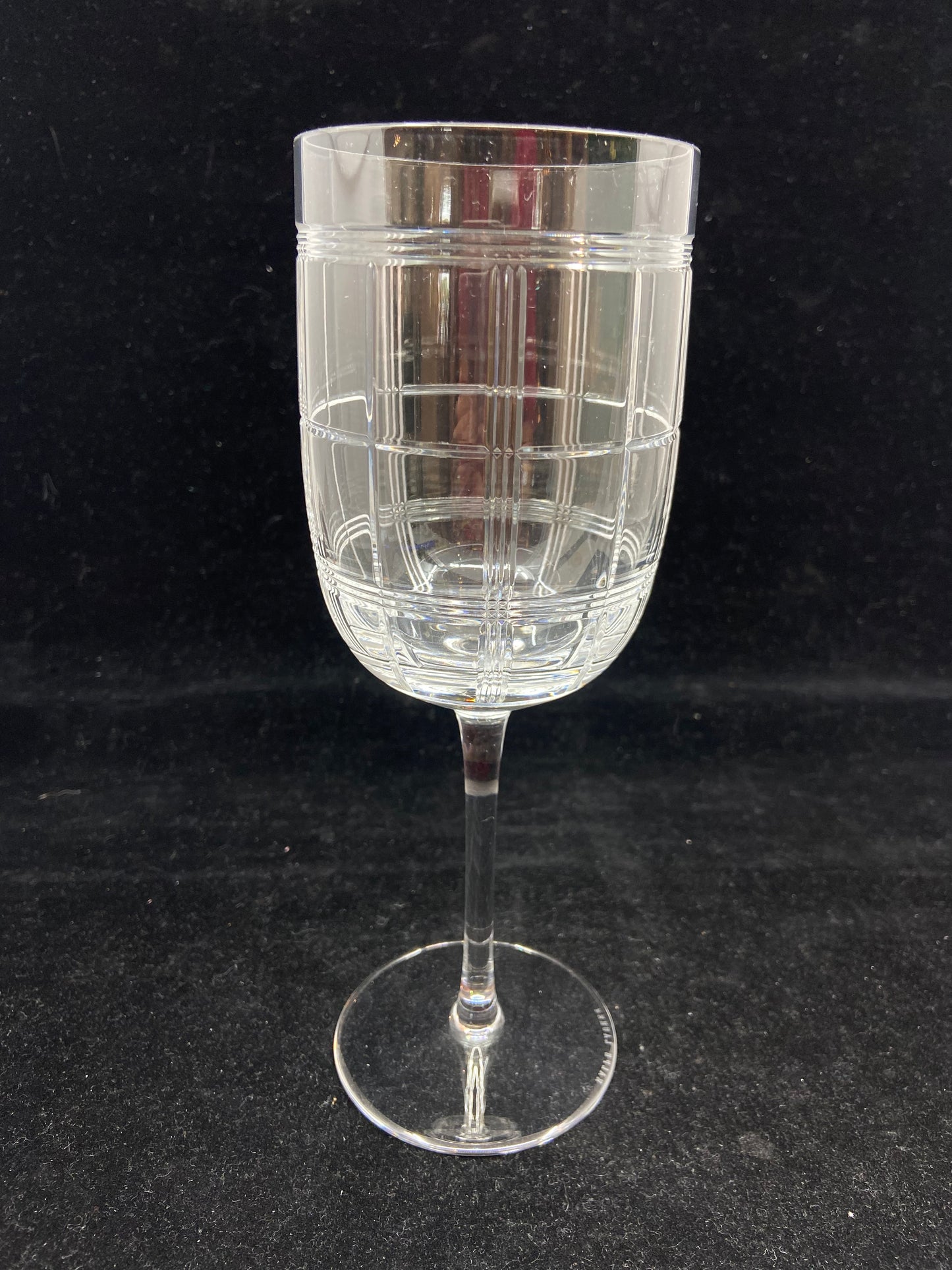 Ralph Lauren Hudson Plaid Wine Glass (25138-25145)