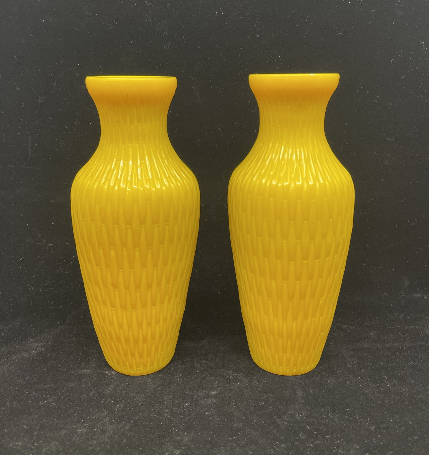 Pair of Antique Peking Glass Vases AS IS (61HCFY)