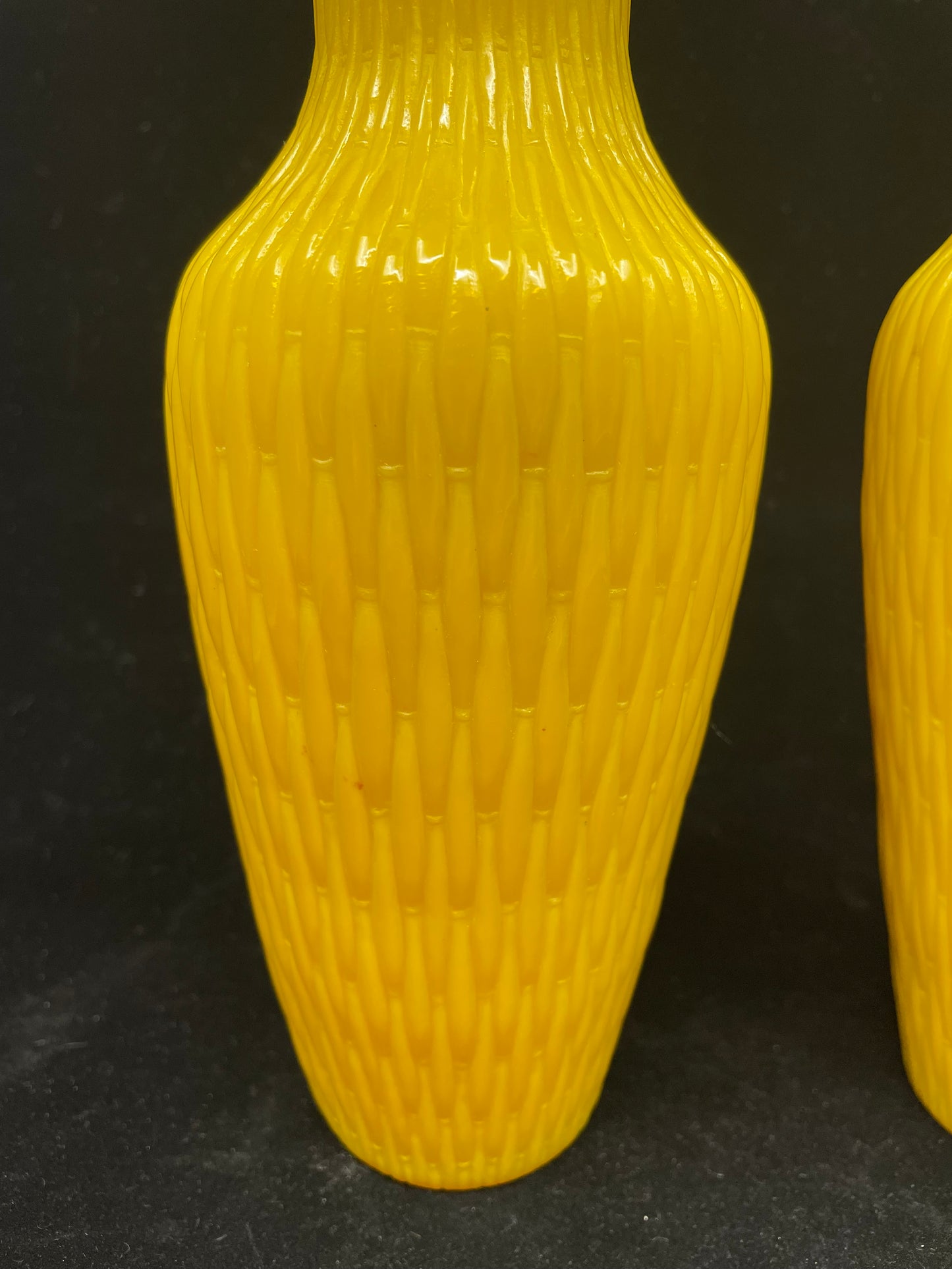 Pair of Antique Peking Glass Vases AS IS (61HCFY)