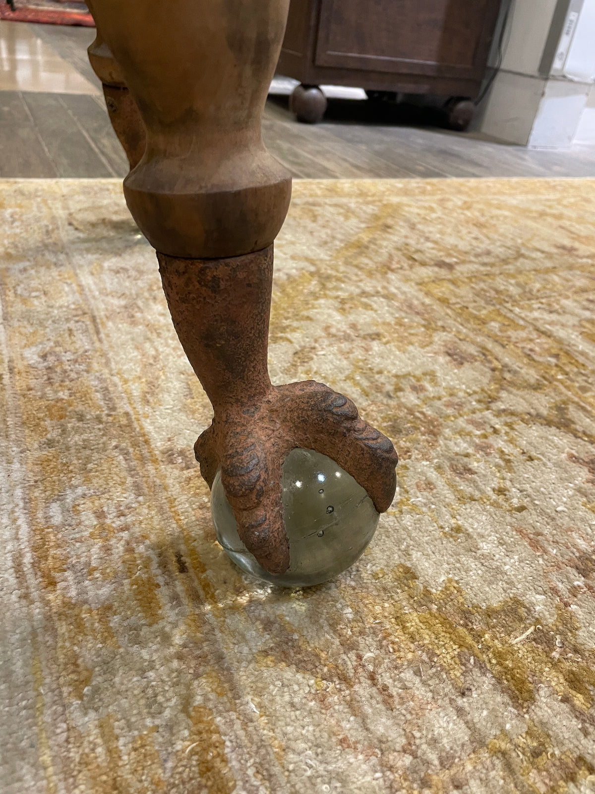 Antique Claw Foot Table, AS IS (0JL04D)