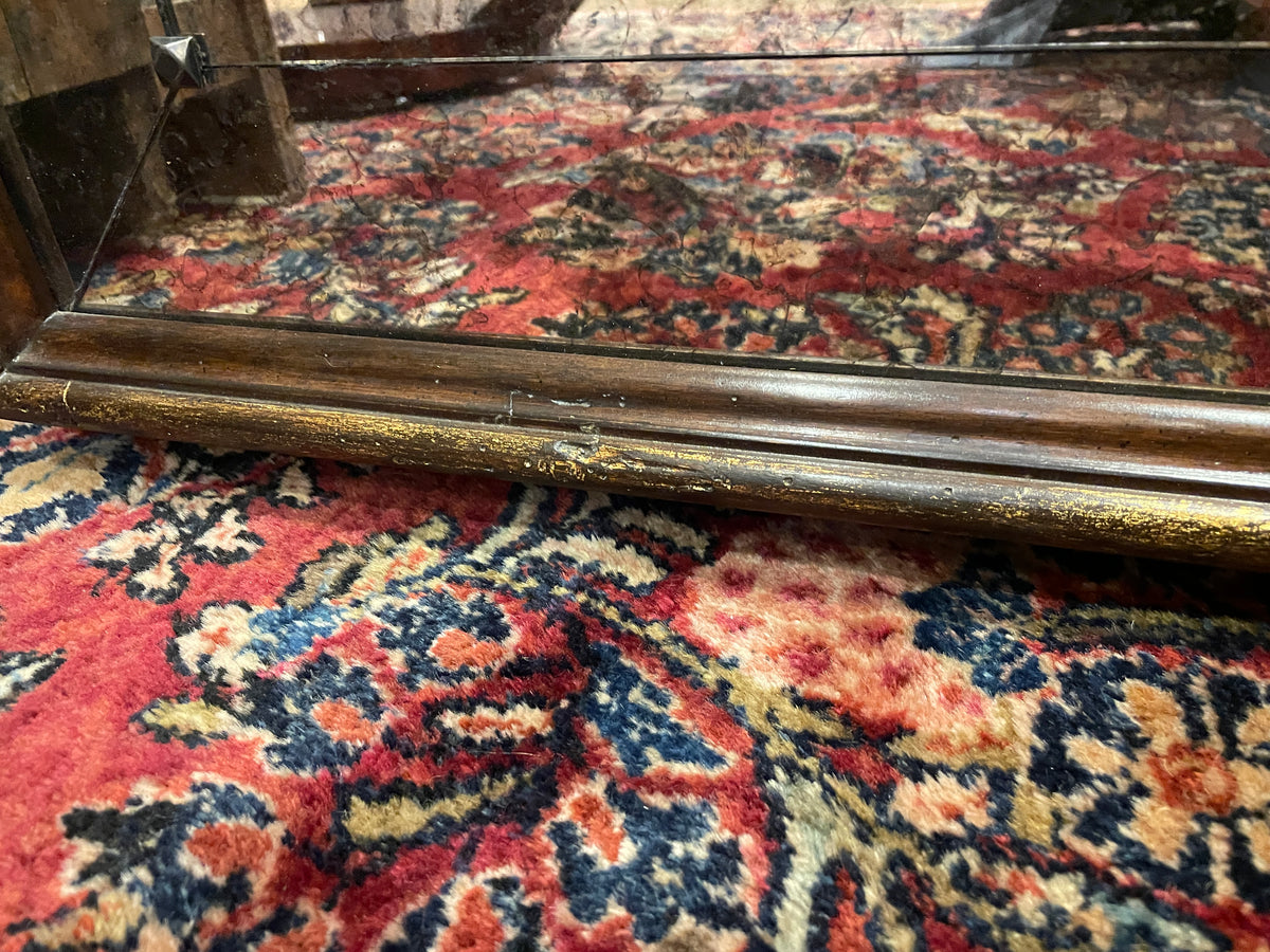 Black and Gold Floor Mirror, Regency Style (0JL04A)