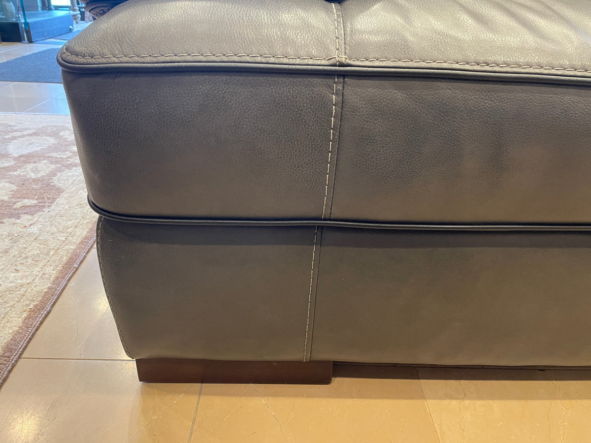 Trayton Gray Leather Sofa (0PC001)