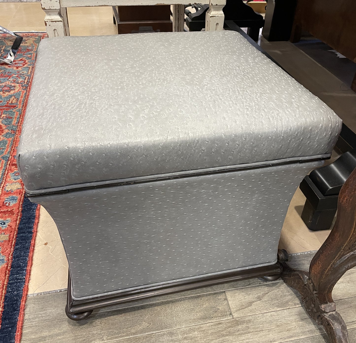 Ostrich Ottoman, AS IS (05B00P)