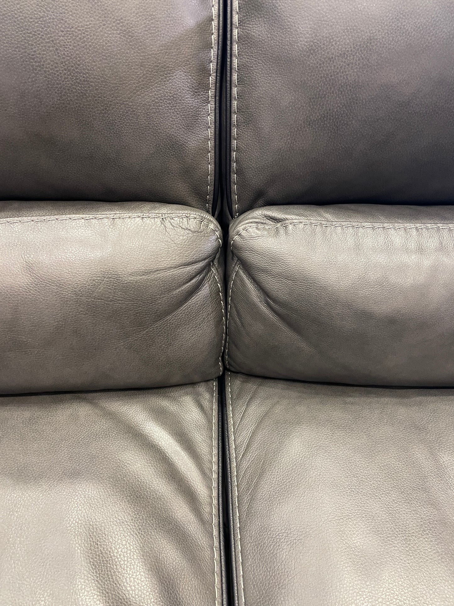 Trayton Gray Leather Sofa (0PC001)