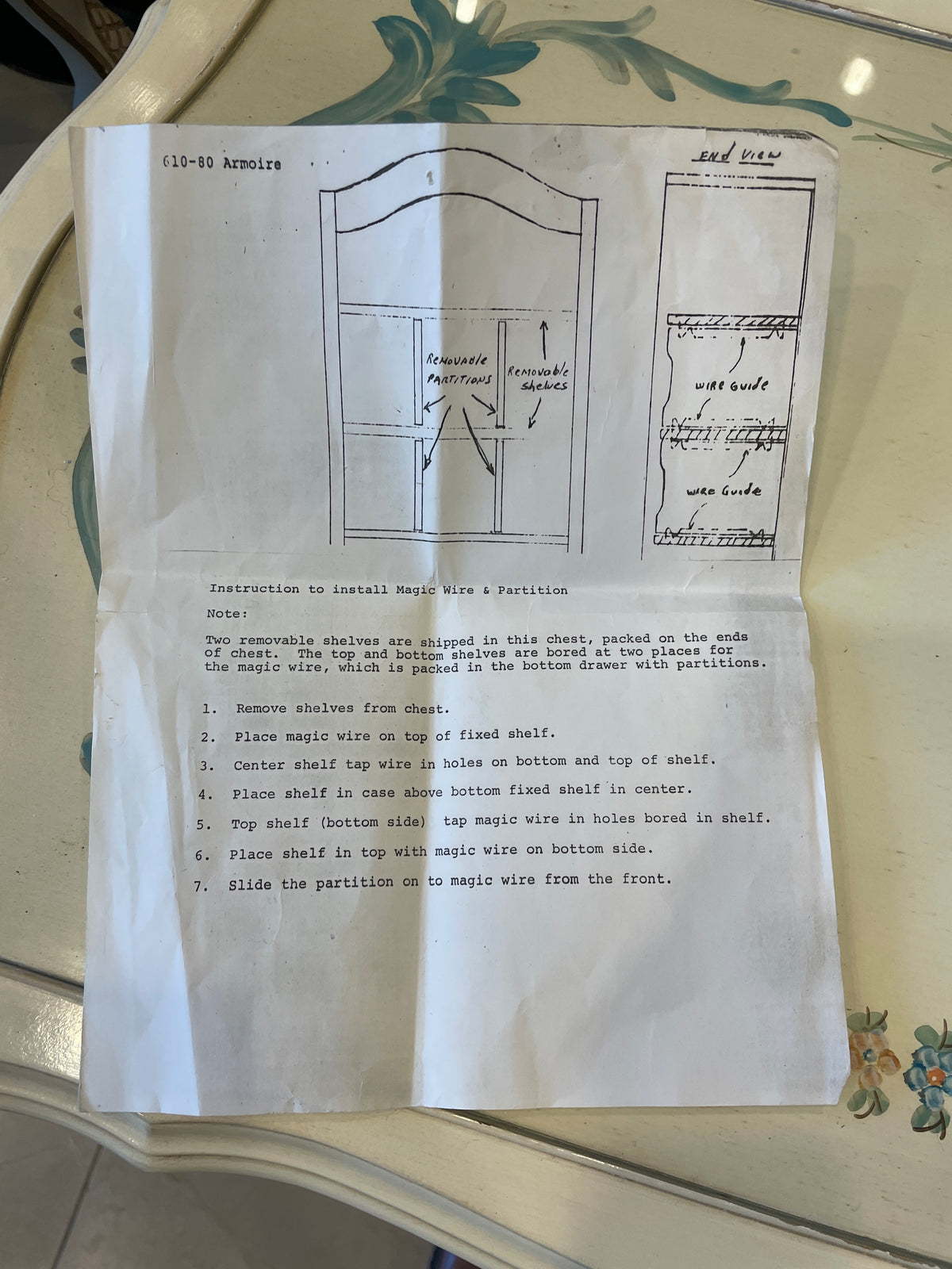 Antique Pine Armoire with Bar and Shelves (0PA004)
