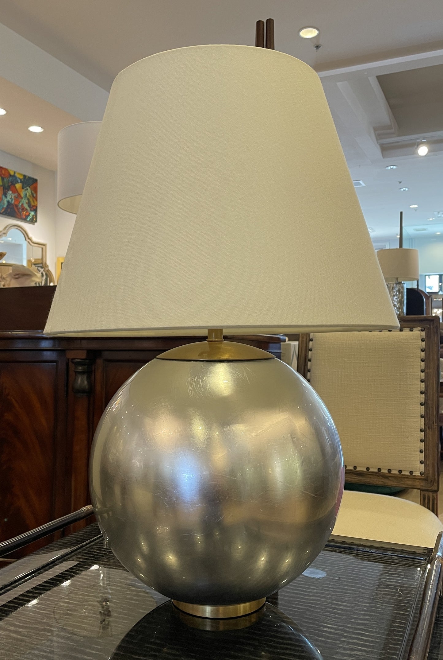 Aerin "Morton" Silver Leaf Lamp (05B009)