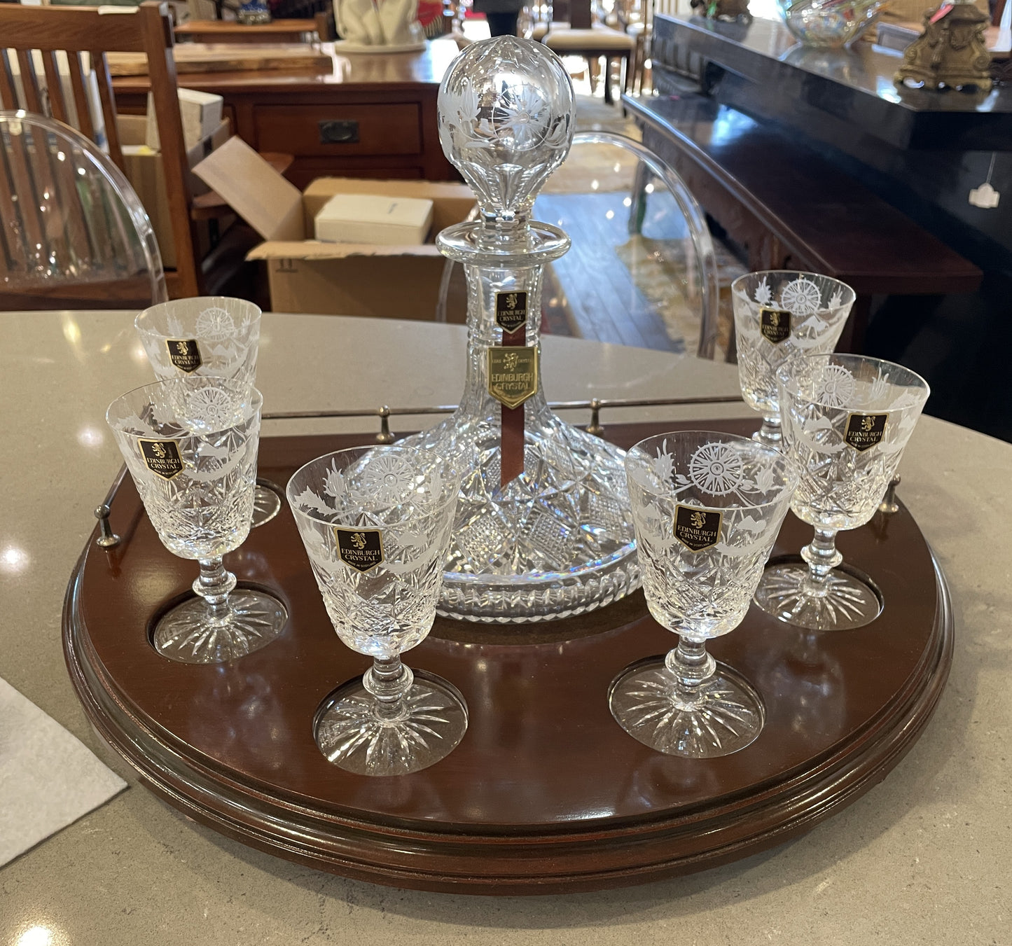 Edinburgh Ships Decanter Brandy Suite (0HZ00D)