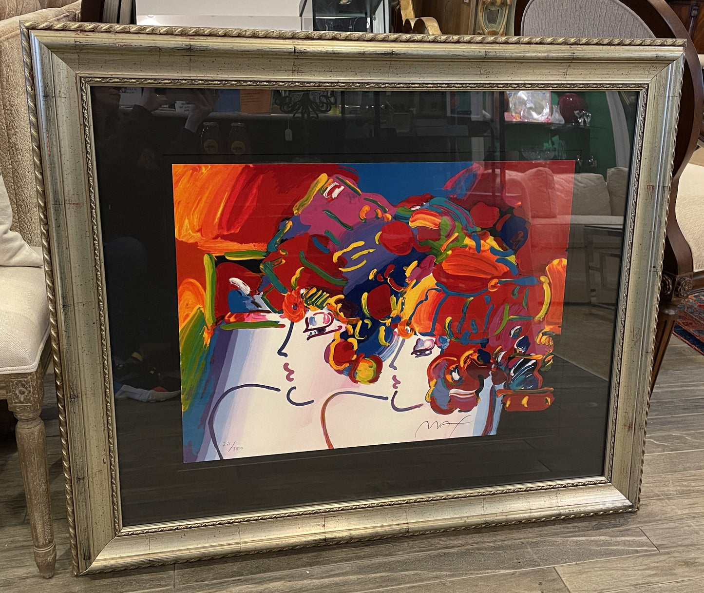 Peter Max "Mondrian Ladies" Lithograph signed in pencil (0LM005)