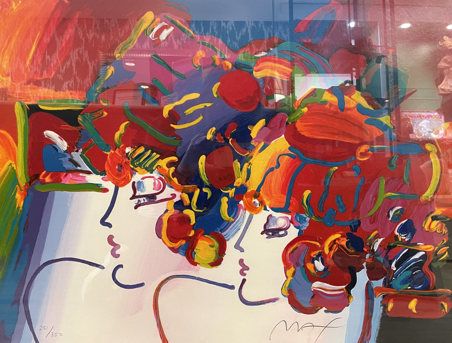 Peter Max "Mondrian Ladies" Lithograph signed in pencil (0LM005)