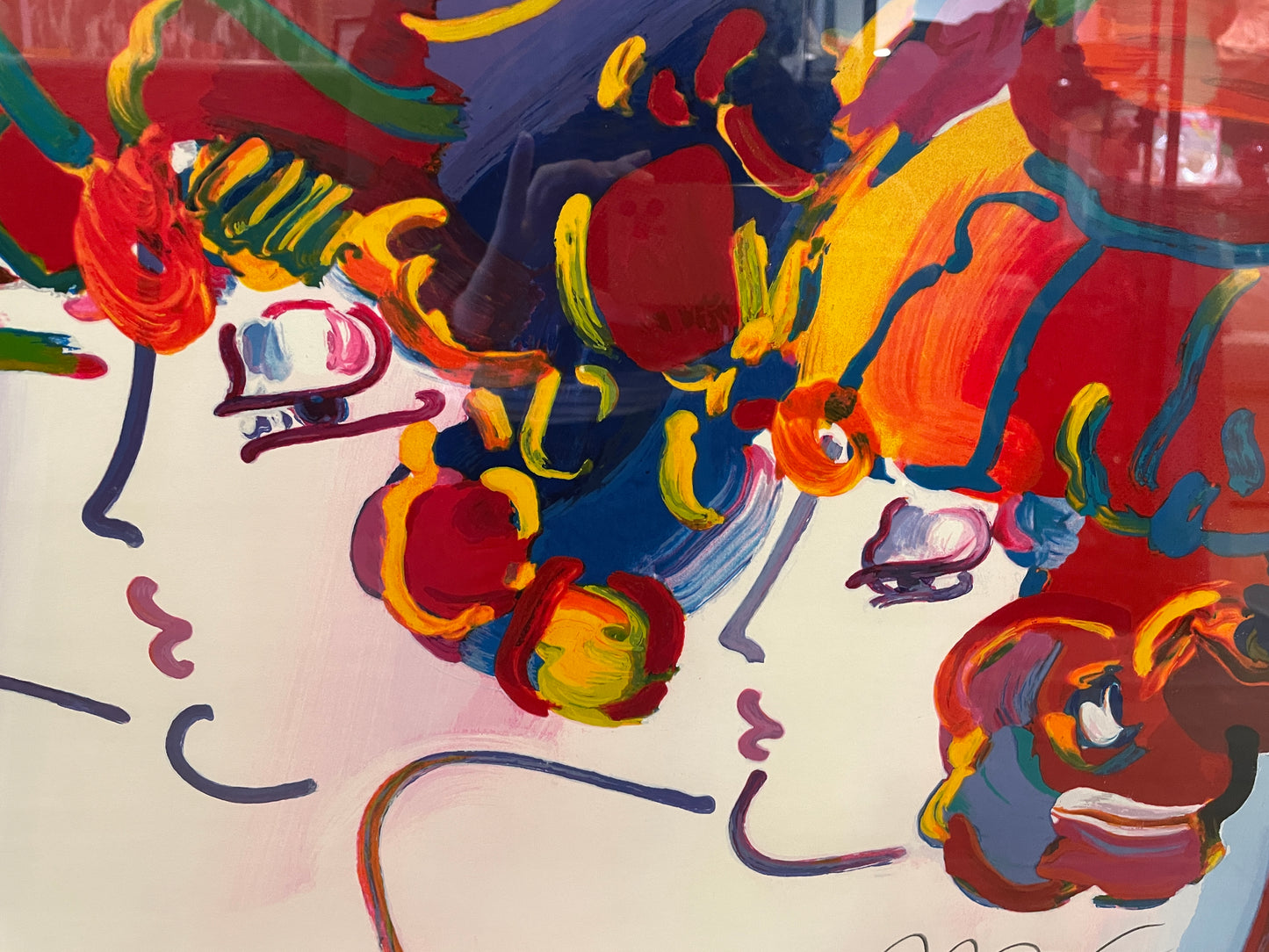 Peter Max "Mondrian Ladies" Lithograph signed in pencil (0LM005)