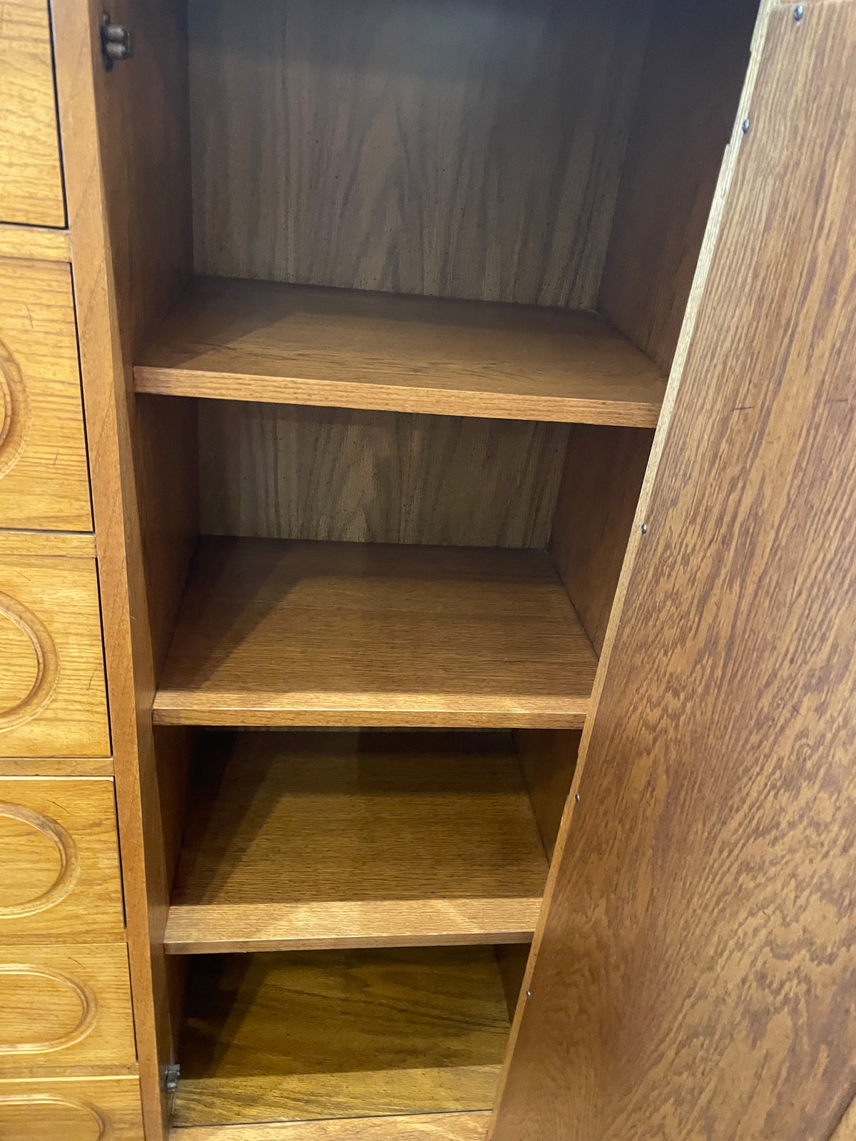 Oak Victorian Reproduction Armoire (0P8001)