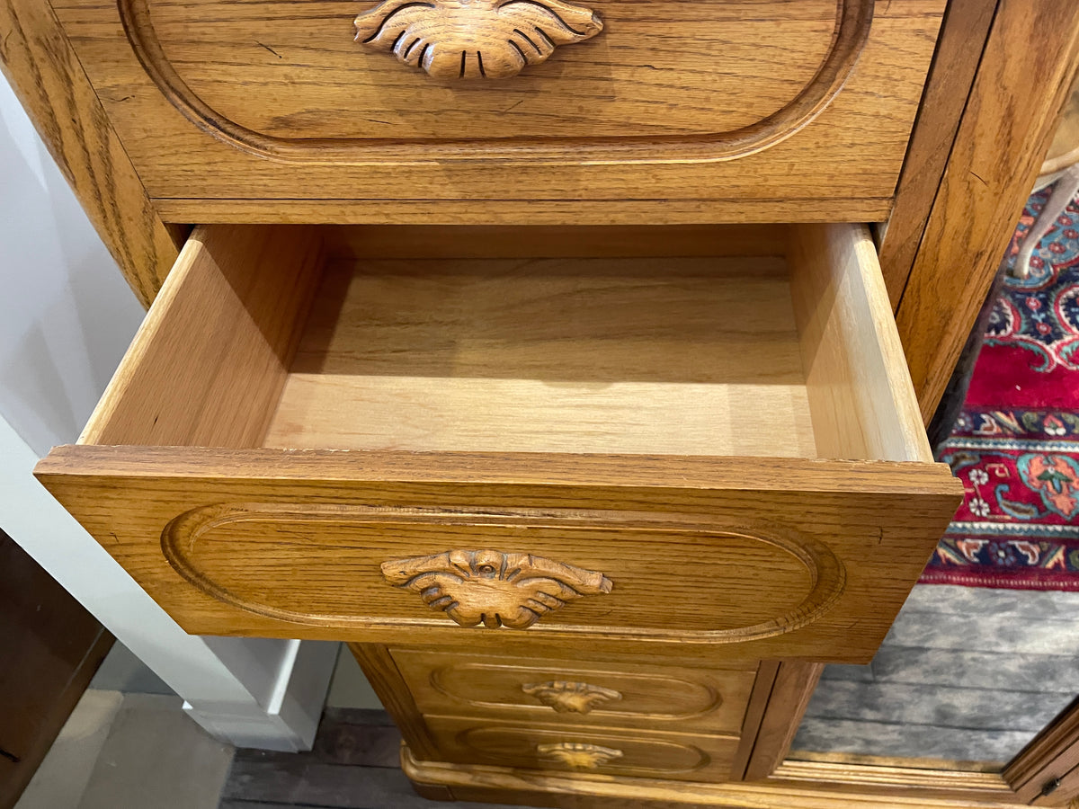 Oak Victorian Reproduction Armoire (0P8001)