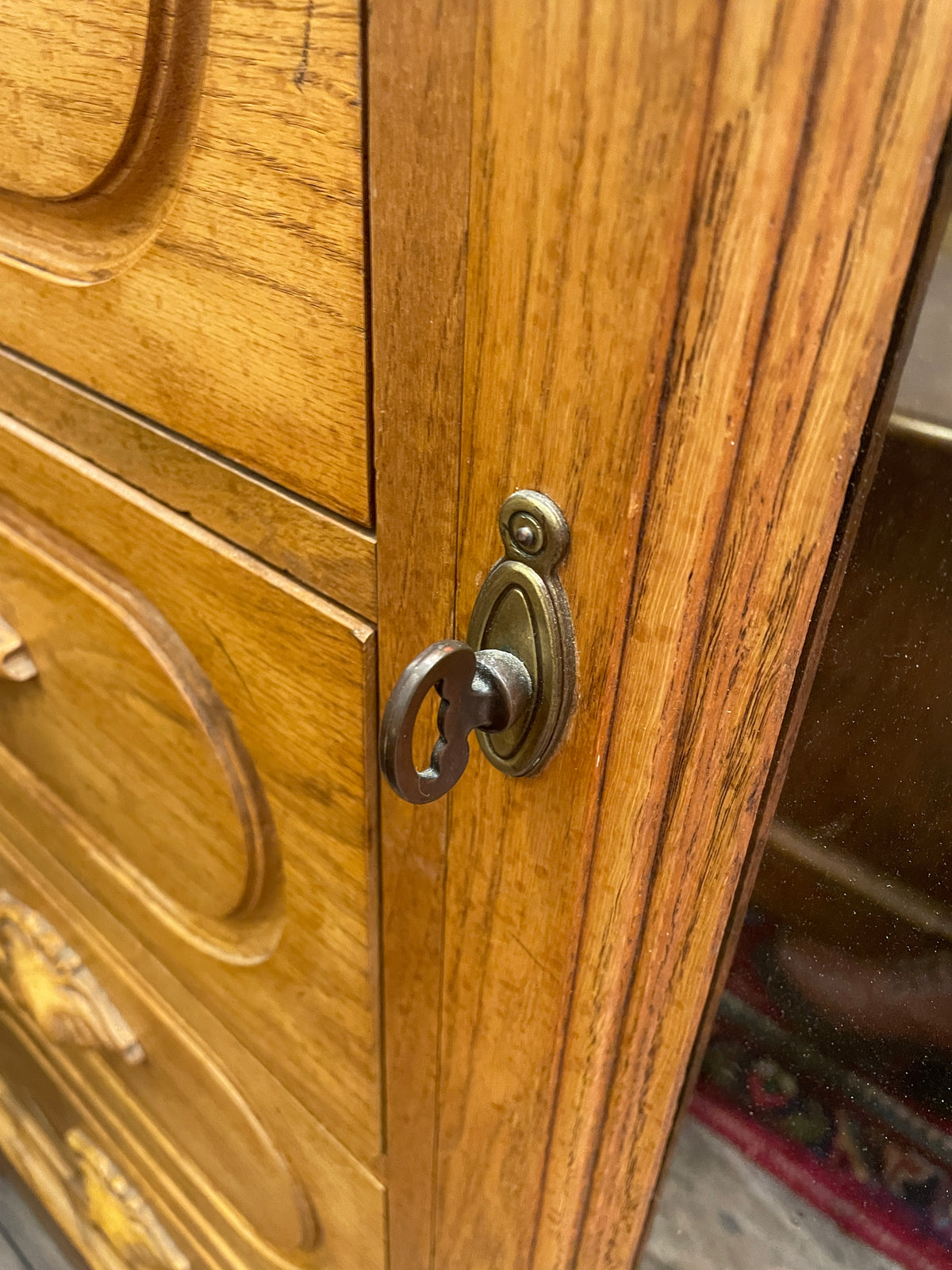 Oak Victorian Reproduction Armoire (0P8001)