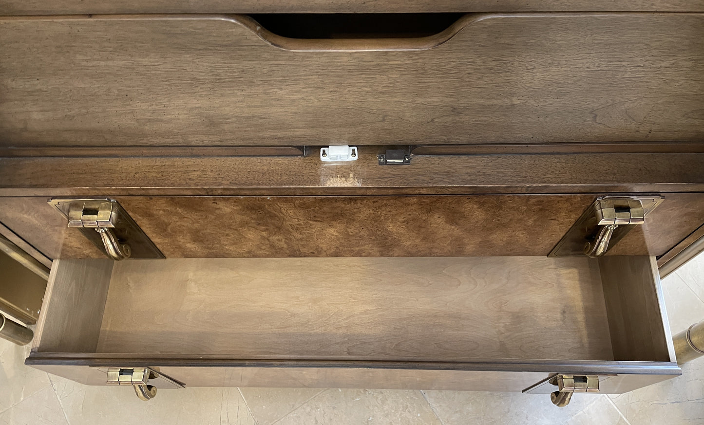 Mastercraft by William Doezema Carpathian Elm Hollywood Regency Armoire (0LL003)