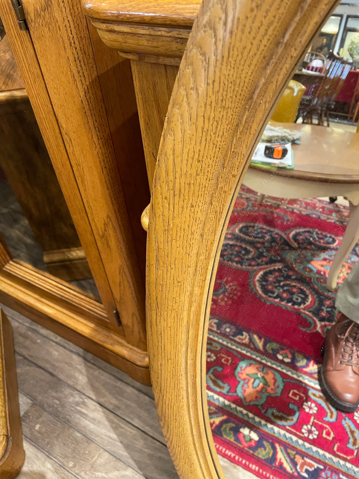 Oak Oval Mirror (0P8005)
