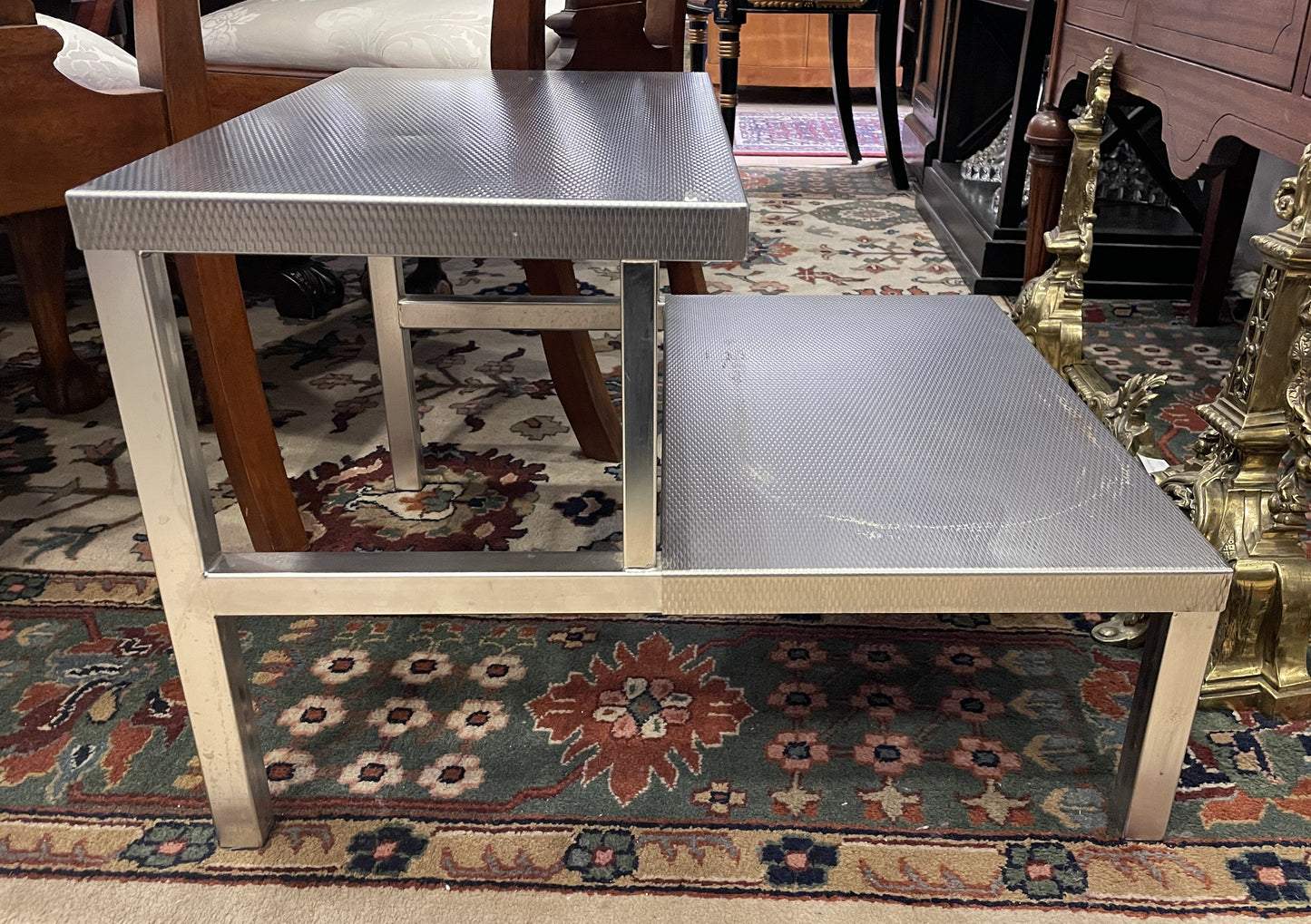 Stainless Surgical Double Tier Step Stool (0HV004)