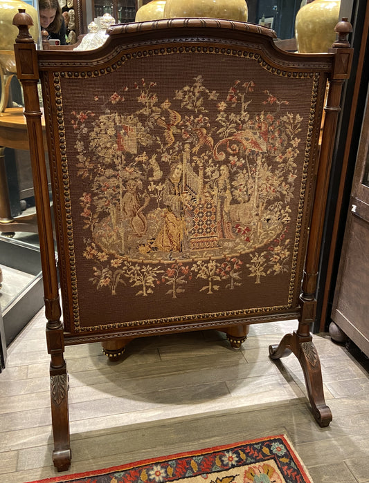 Louis XVI Needlepoint Fireplace Screen (HKDWFP)