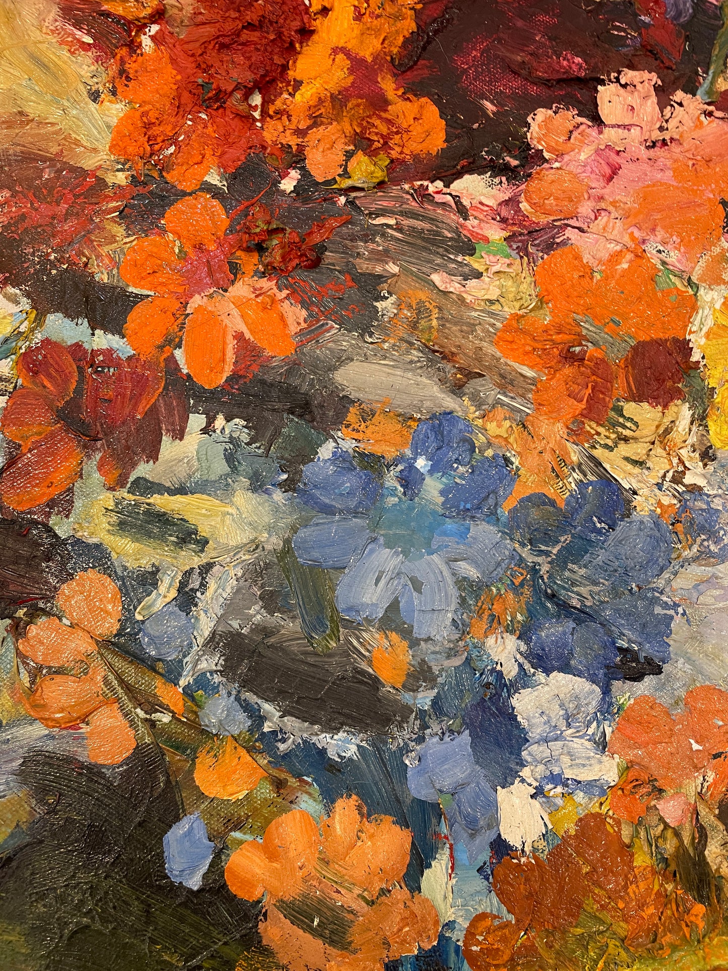 Manuel Munoz Ruiz Floral Acrylic on Canvas (0LN00L)