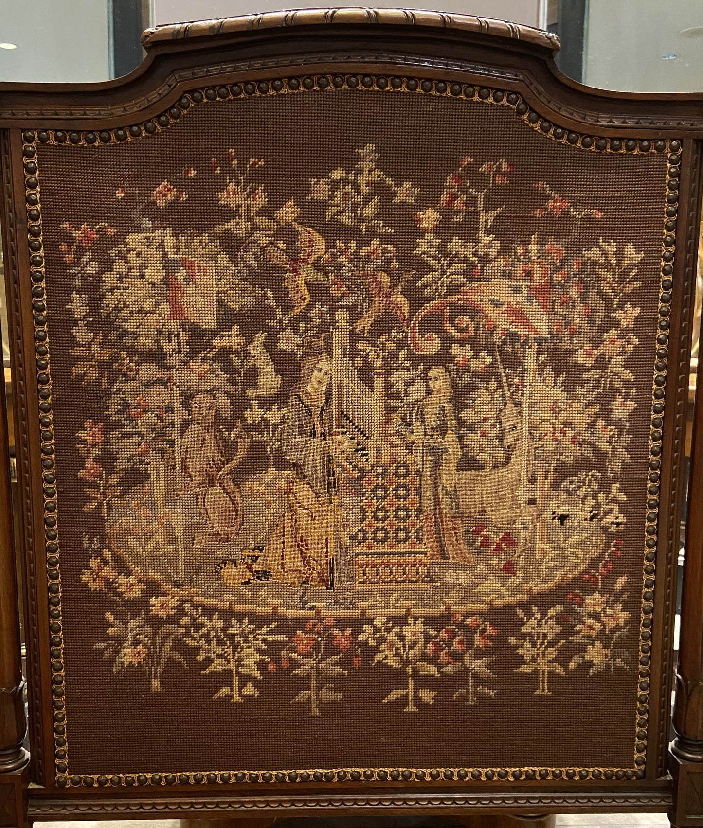 Louis XVI Needlepoint Fireplace Screen (HKDWFP)
