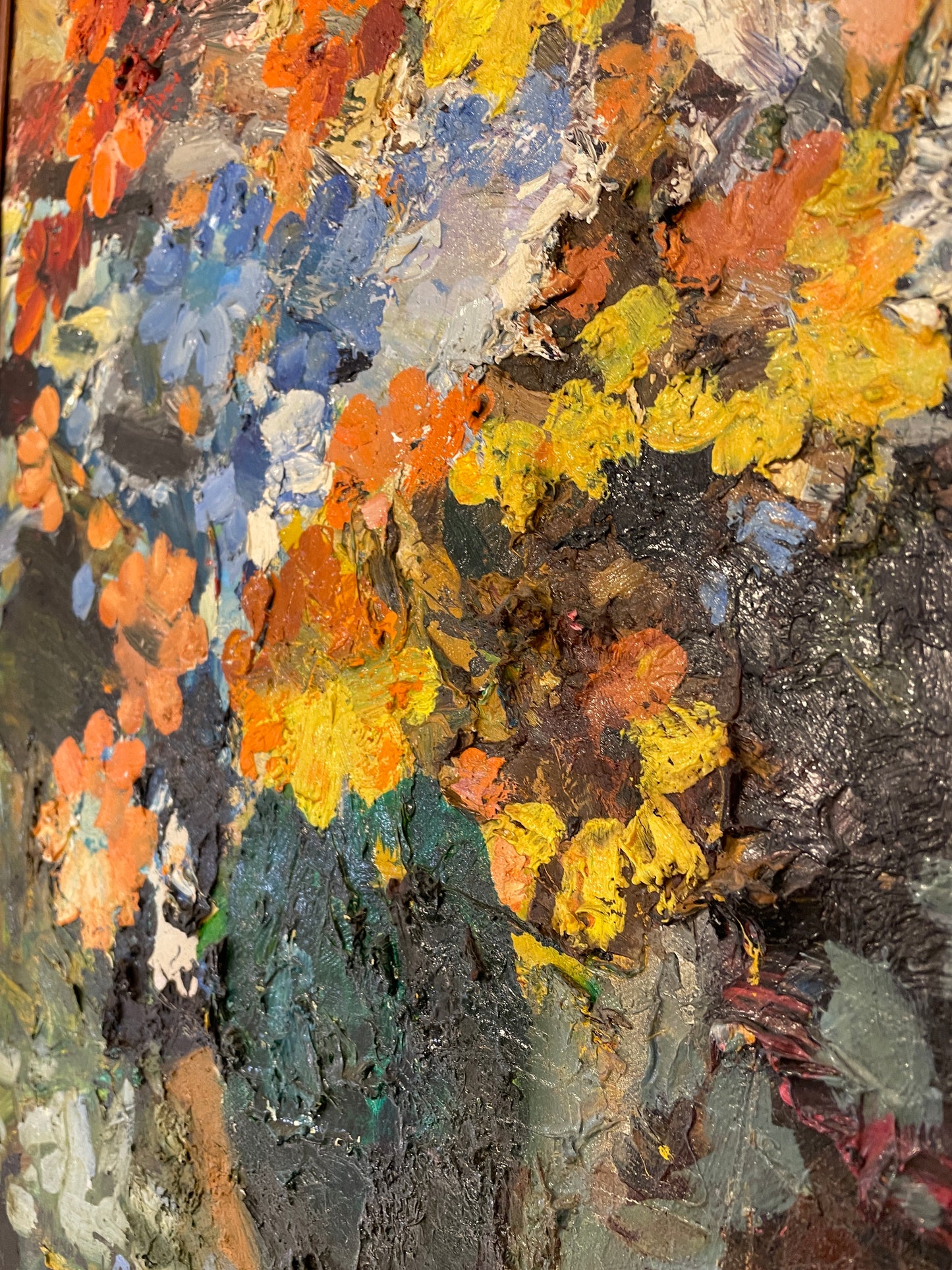 Manuel Munoz Ruiz Floral Acrylic on Canvas (0LN00L)