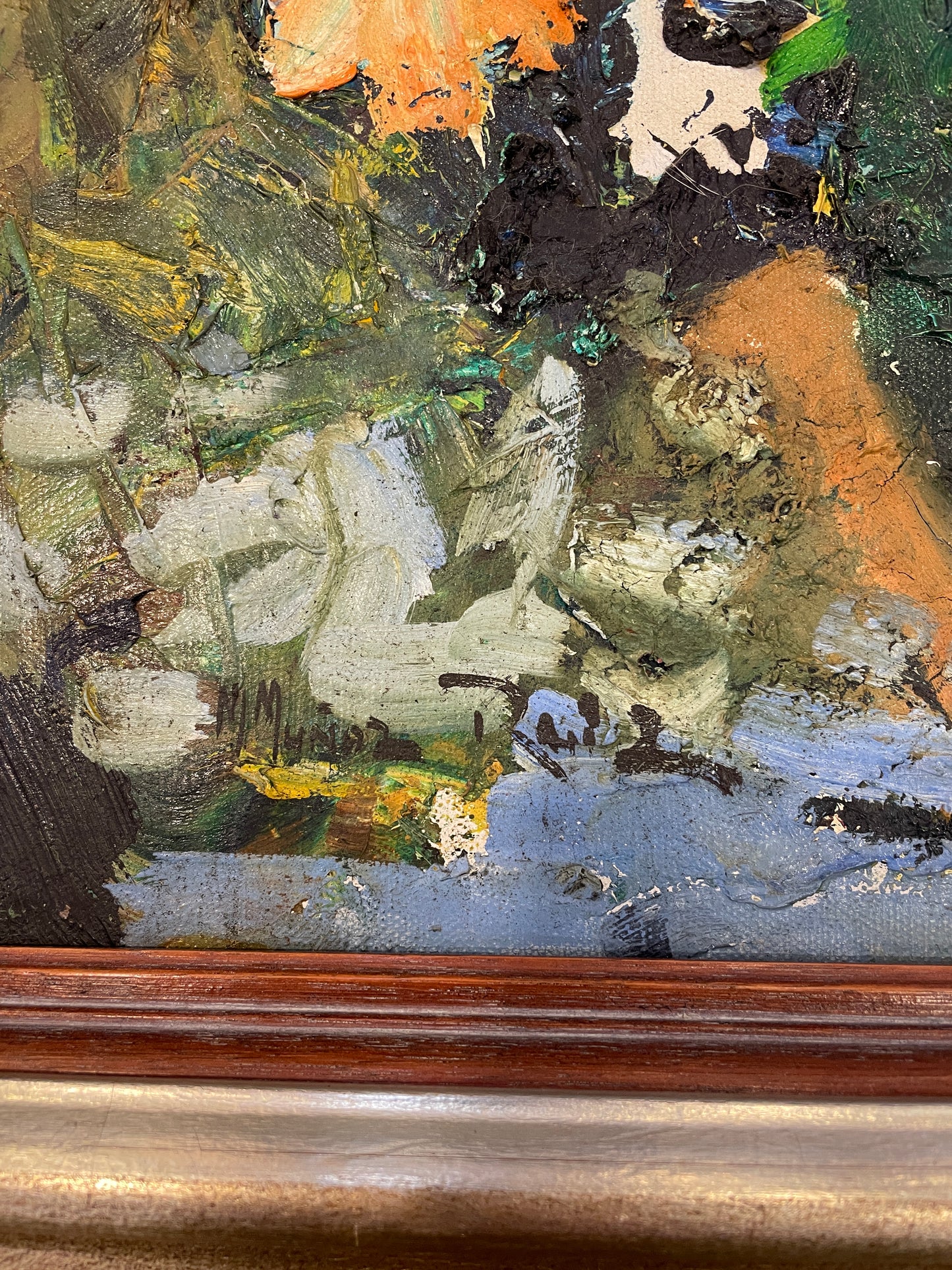 Manuel Munoz Ruiz Floral Acrylic on Canvas (0LN00L)