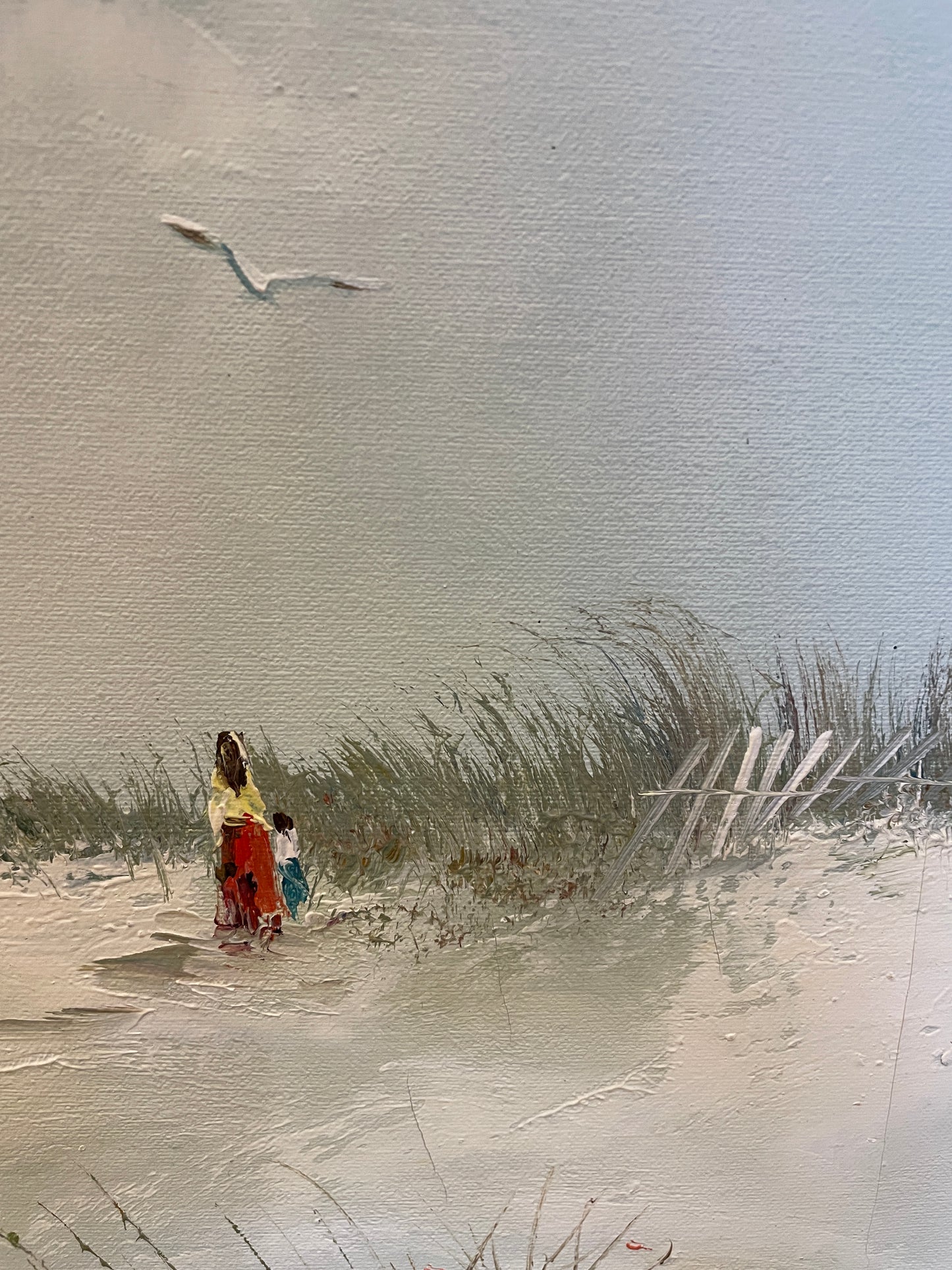 Edward Runci Seascape/Beach Scene Oil on Canvas (0LN00G)