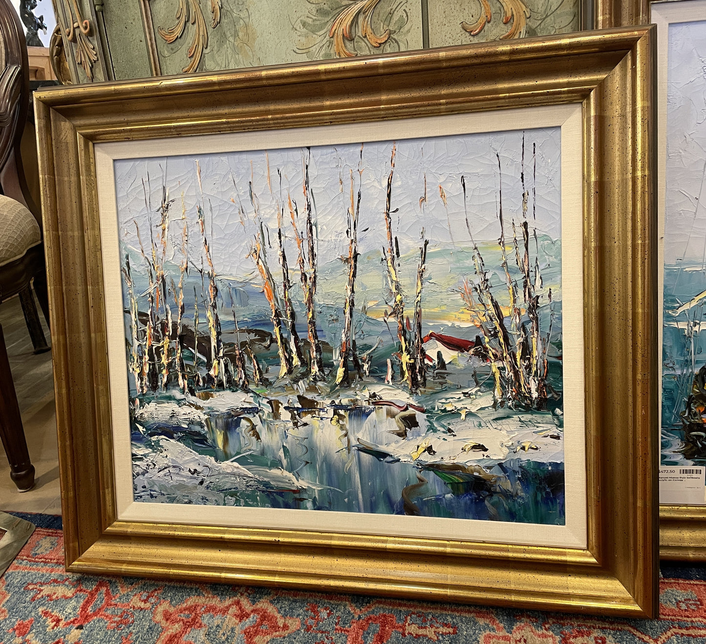Manuel Munoz Ruiz Birch Trees Acrylic on Canvas (0LN00J)