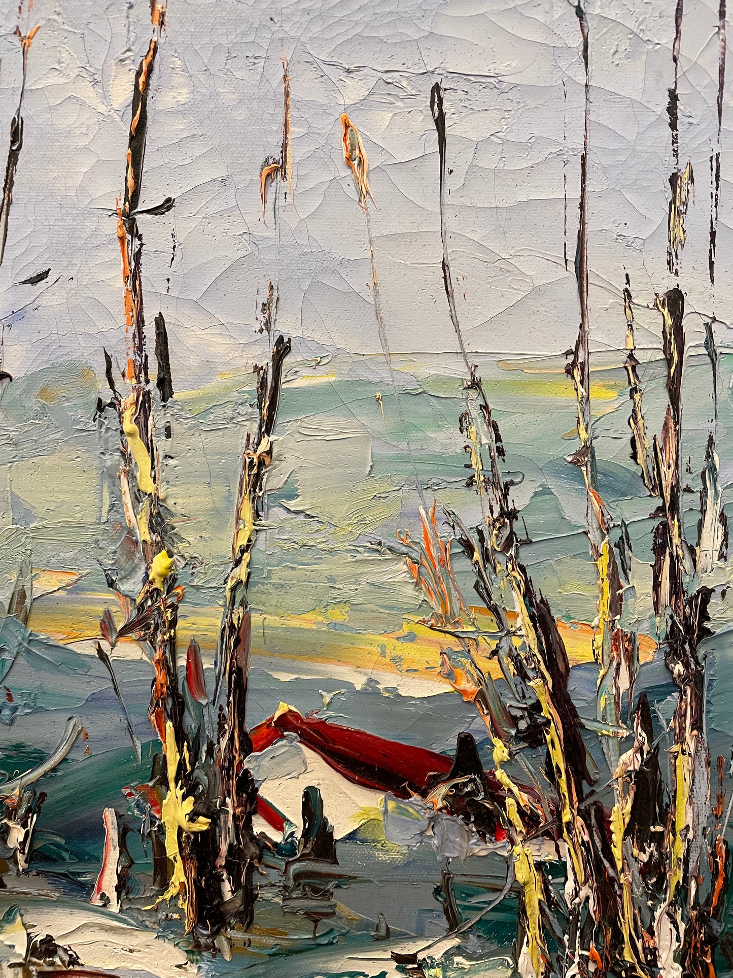 Manuel Munoz Ruiz Birch Trees Acrylic on Canvas (0LN00J)