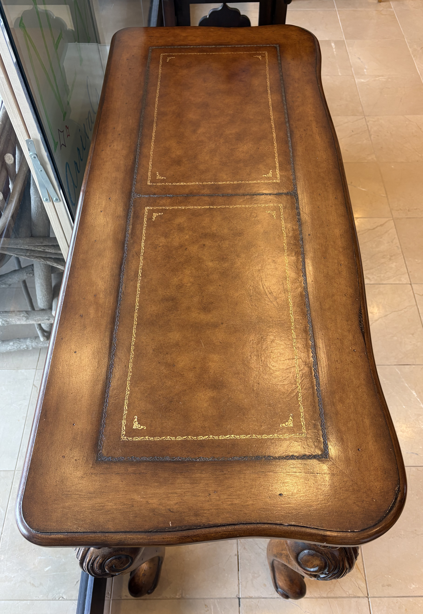 Cabriole Leg Console Table/Narrow Desk (0KS001)