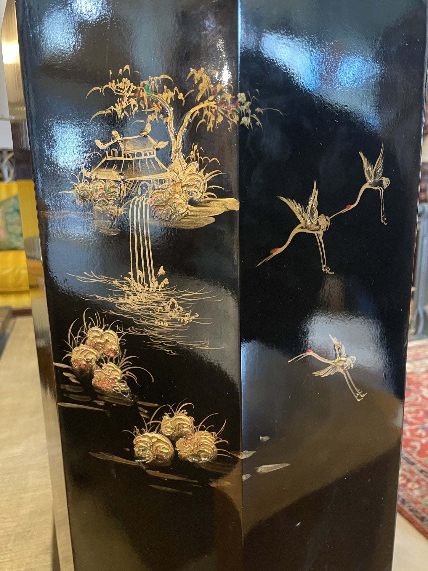 Chinoiserie Octagonal Jewelry box (0HU001)