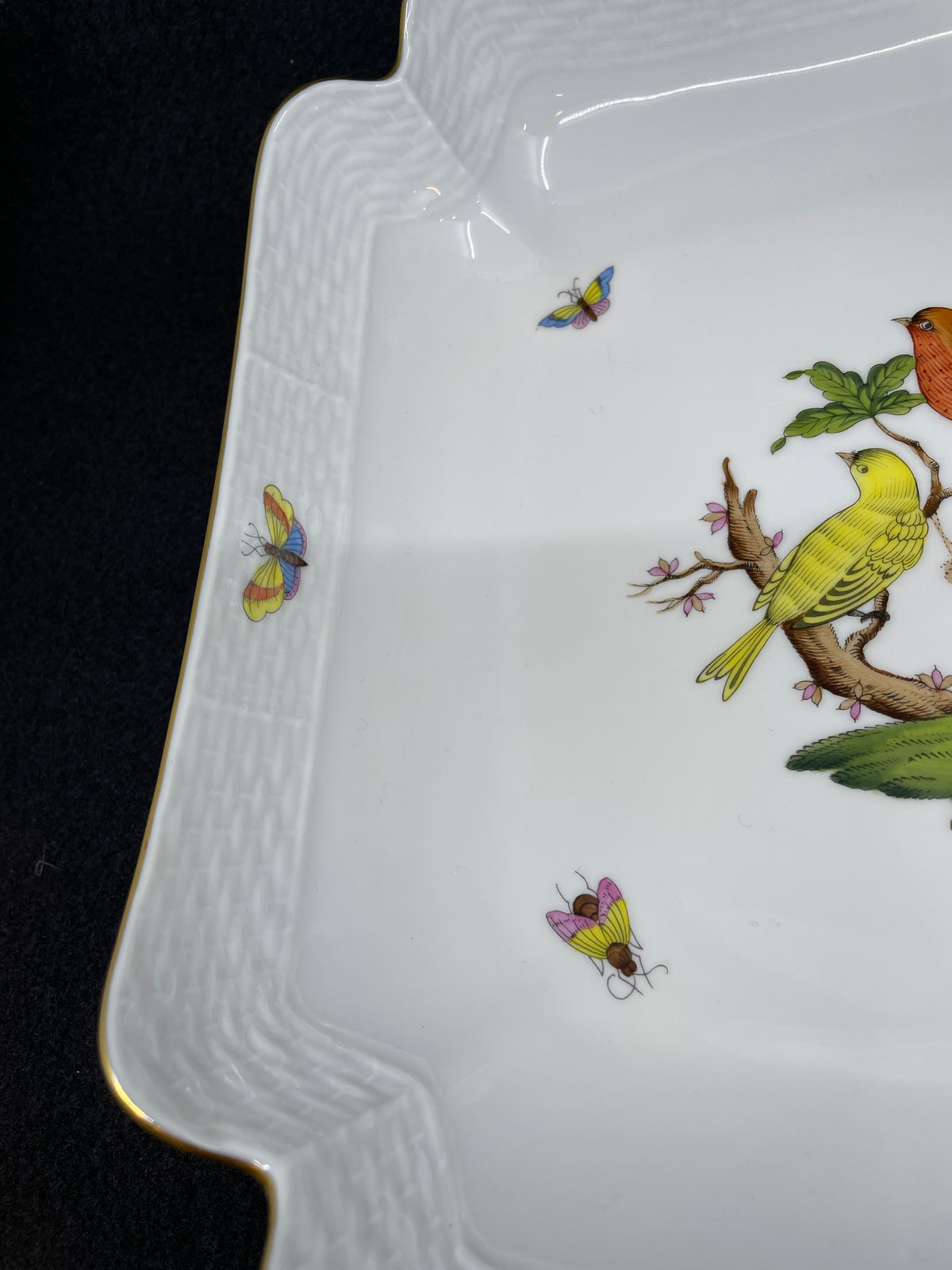 Herend Rothschild Square Salad Bowl, large (0GU006)