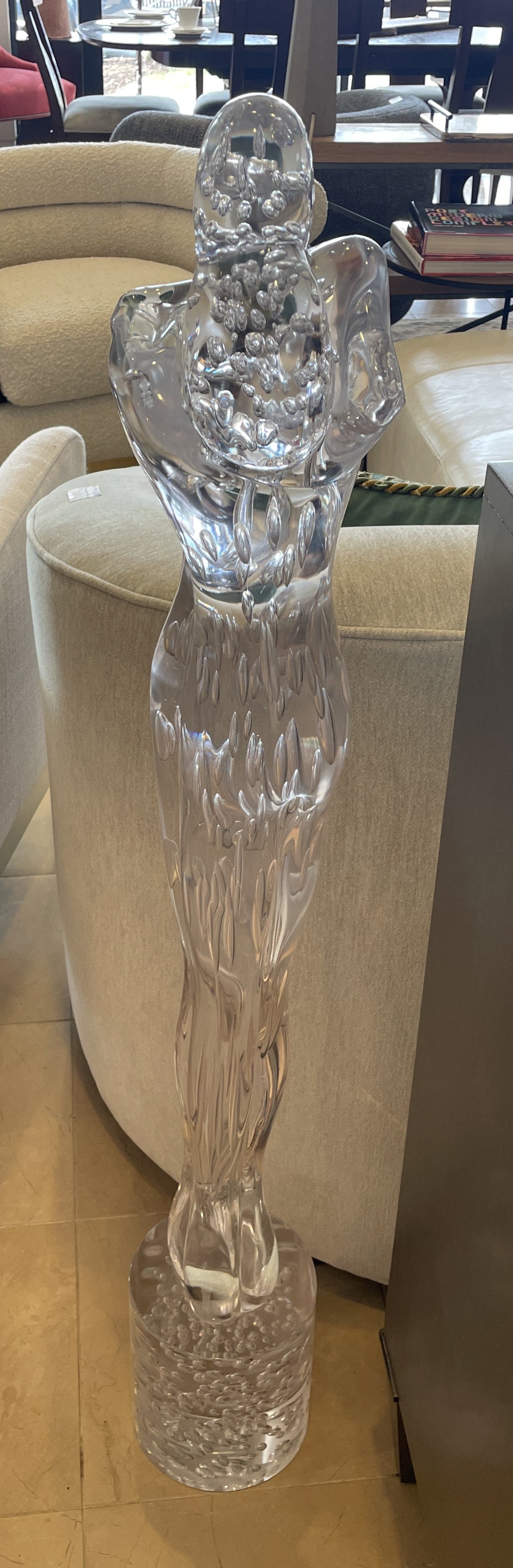 Pino Signoretto "Lovers" Murano Glass Floor Sculputure, signed (0LN007)