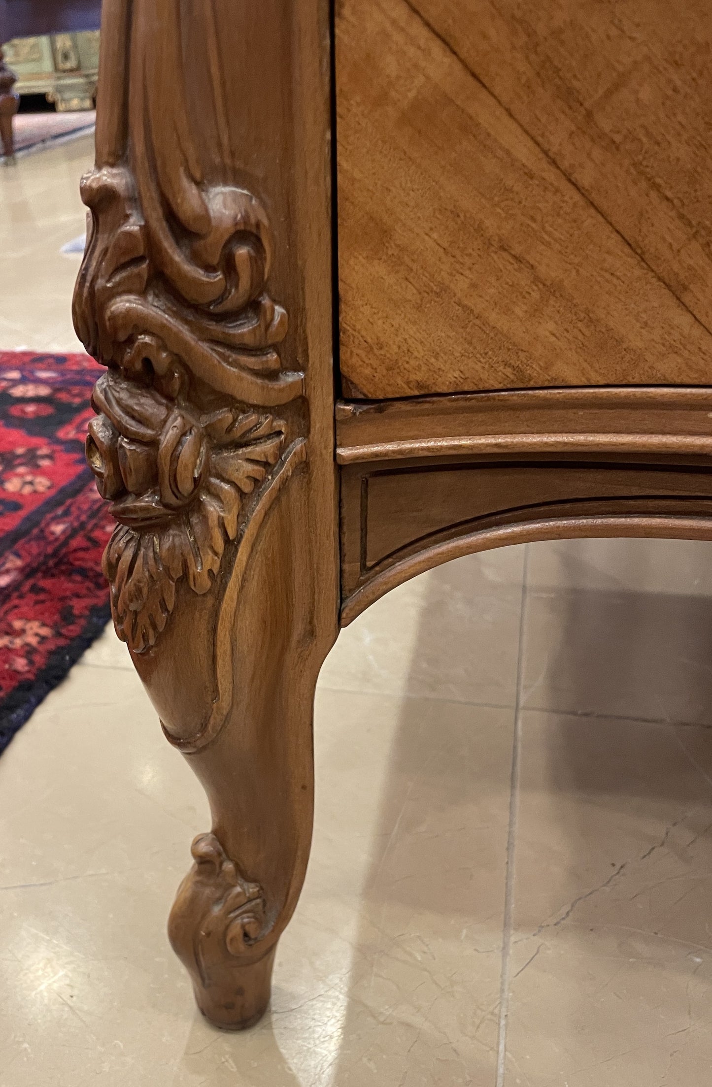 Antique French Provincial Highboy Dresser (0LO003)