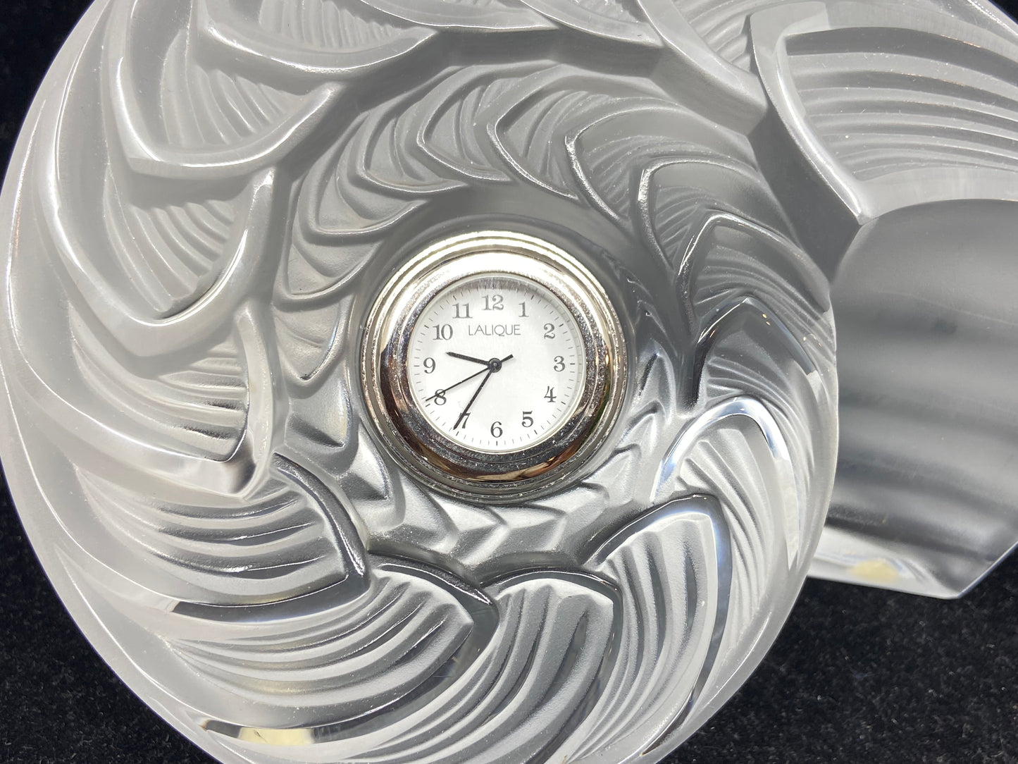 Lalique Nautilus Clock AS IS (25296)