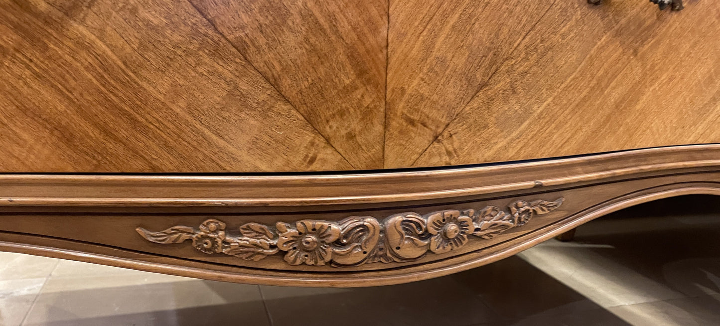 Antique French Provincial Highboy Dresser (0LO003)