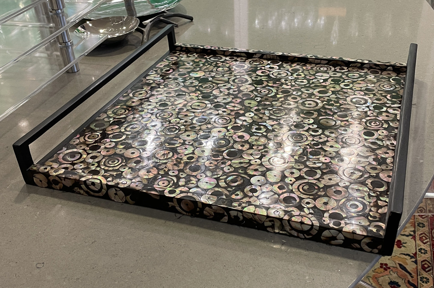 R&Y Augousti Mother of Pearl Inlay Serving Tray (0I600N)