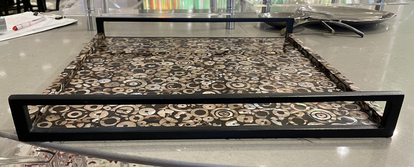 R&Y Augousti Mother of Pearl Inlay Serving Tray (0I600N)