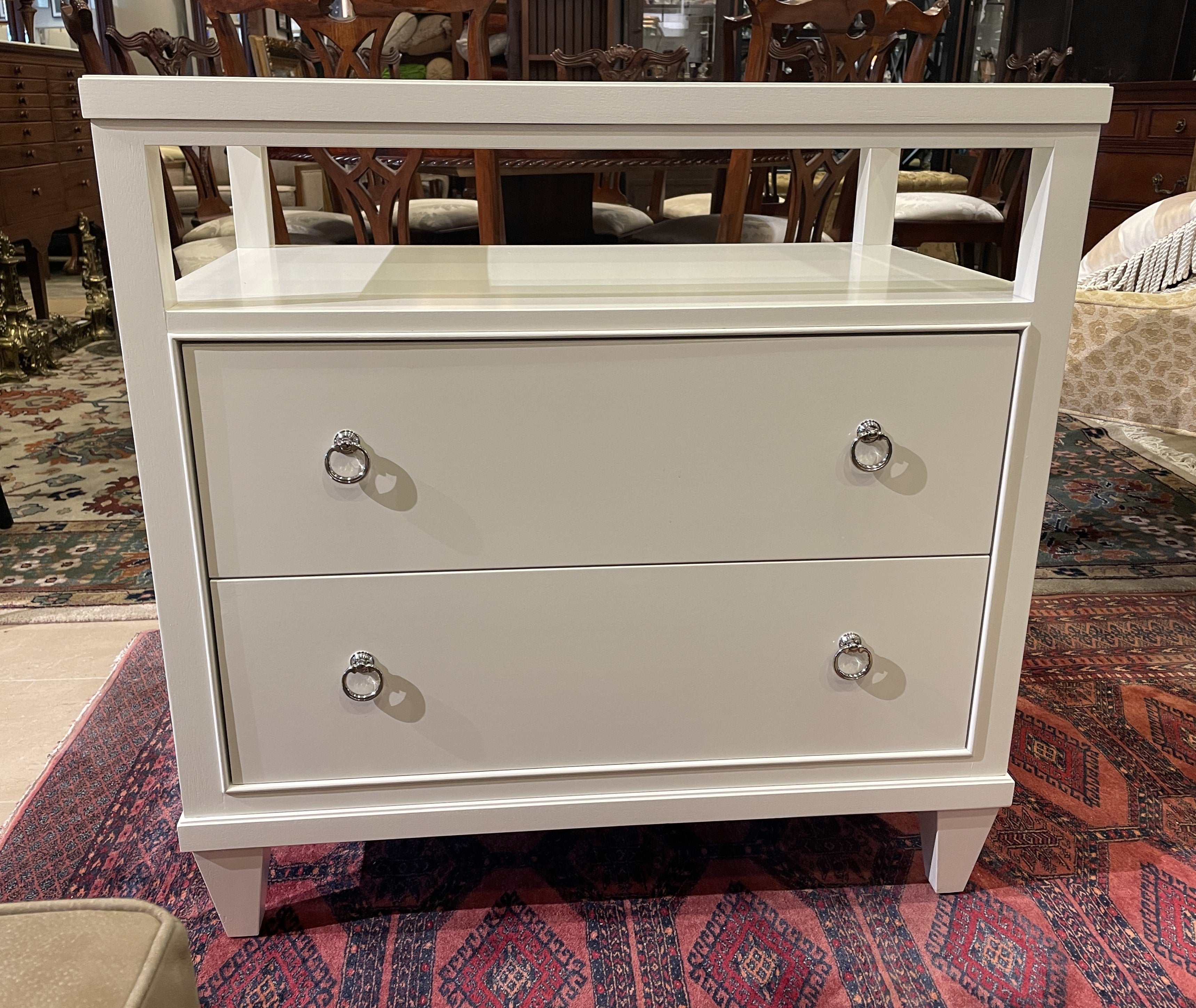 Ethan Allen Heston Nightstand in White (Two available) (0I6003