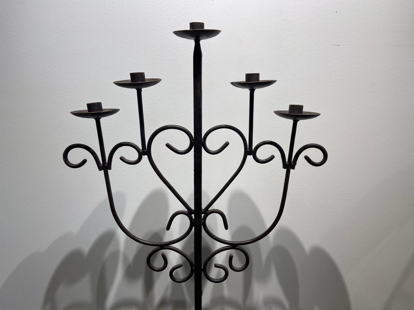 Pair of Wrought Iron Floor Candelabras (KRF1AP)