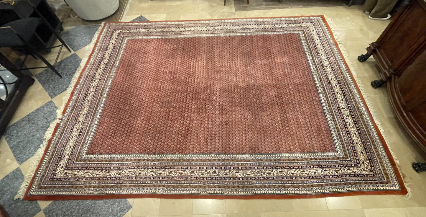 Persian Sarouk Mir Rug in Red (9'x11'11) (0LR001)