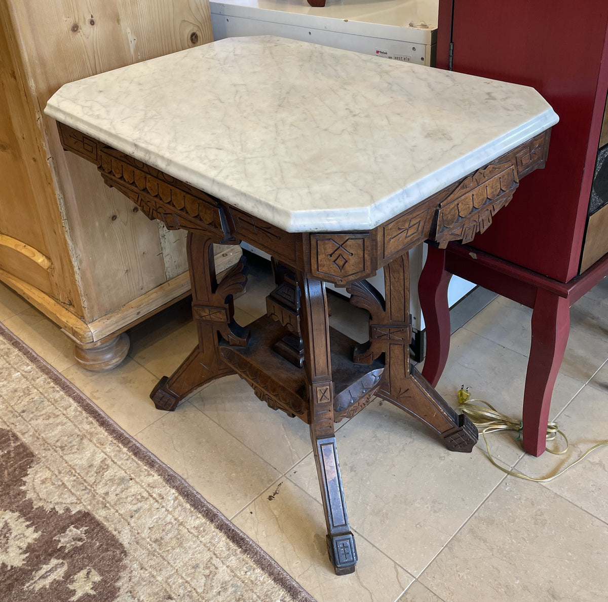 Eastlake Marble Topped Table (0PN006)