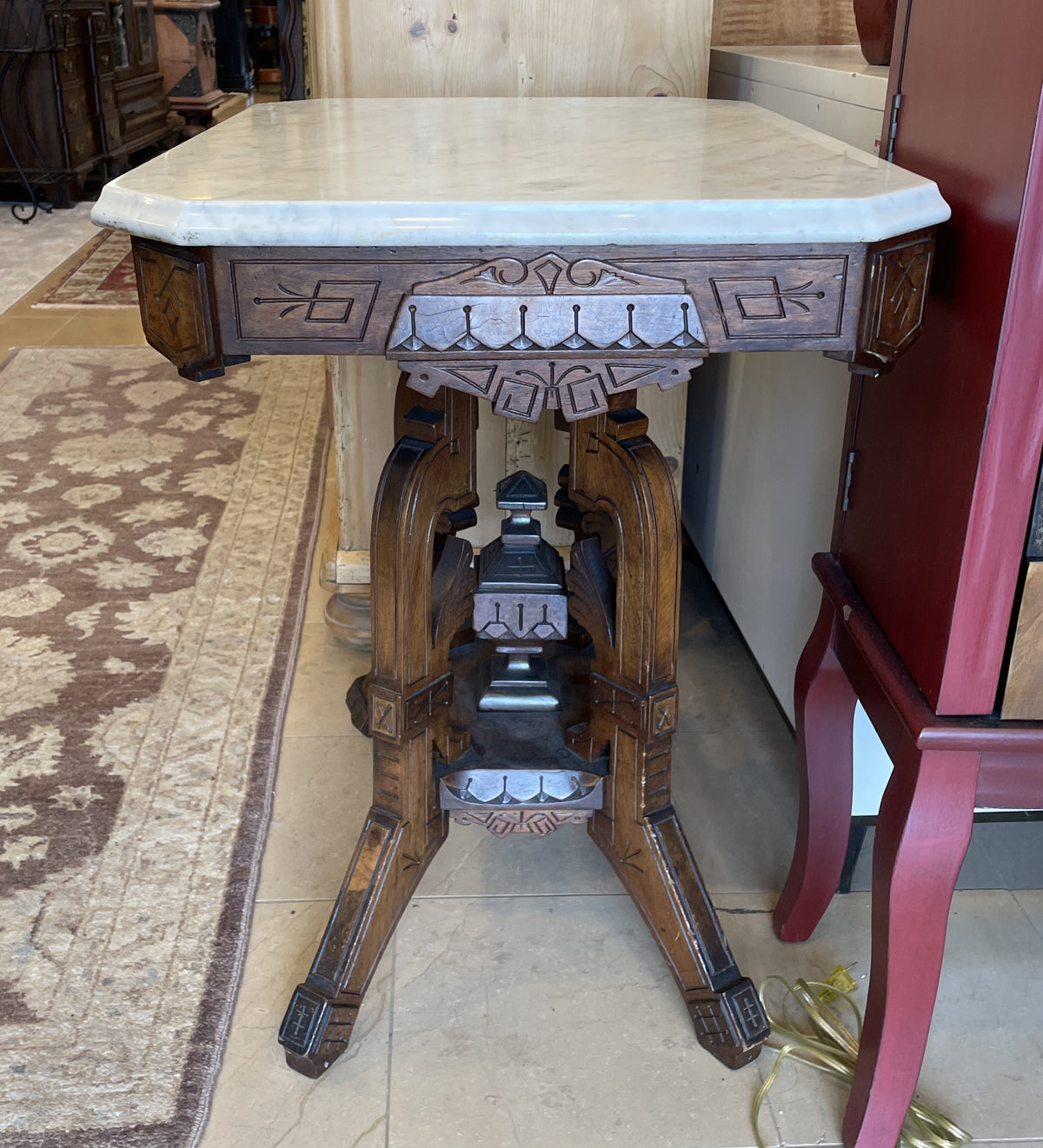 Eastlake Marble Topped Table (0PN006)