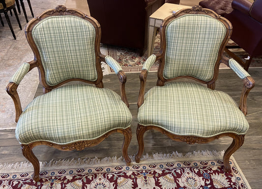 Pair of French Fauteuil Chairs (B3N6S1)