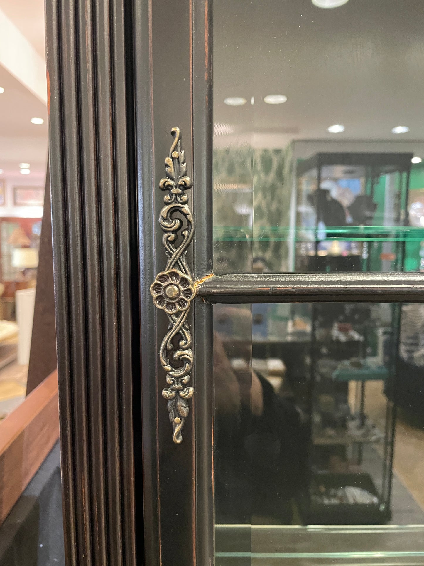 Four Hands Black Secretary Desk, AS IS (0HS006)