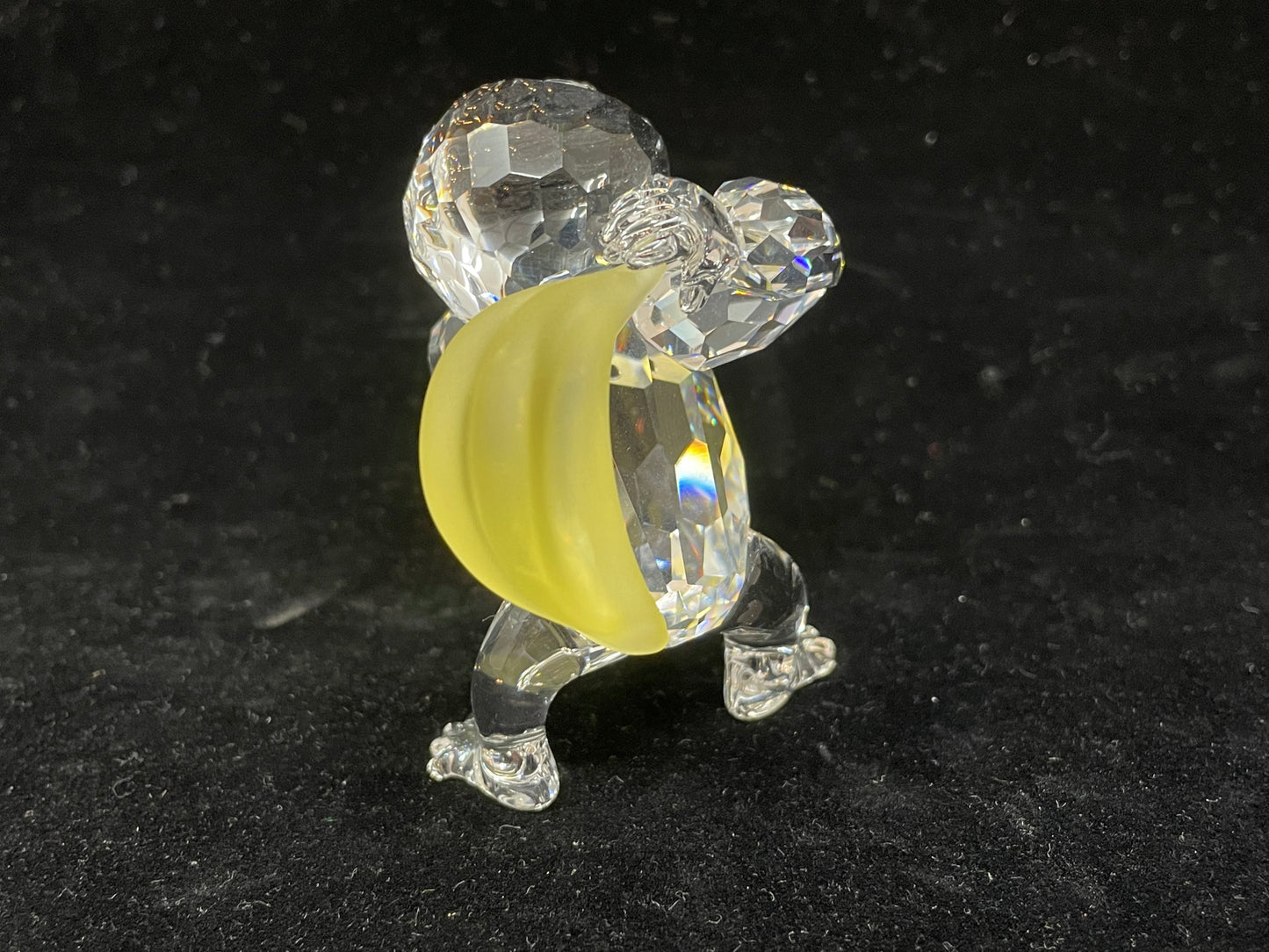 Swarovski "Young Gorilla with Bananas" Crystal Figurine