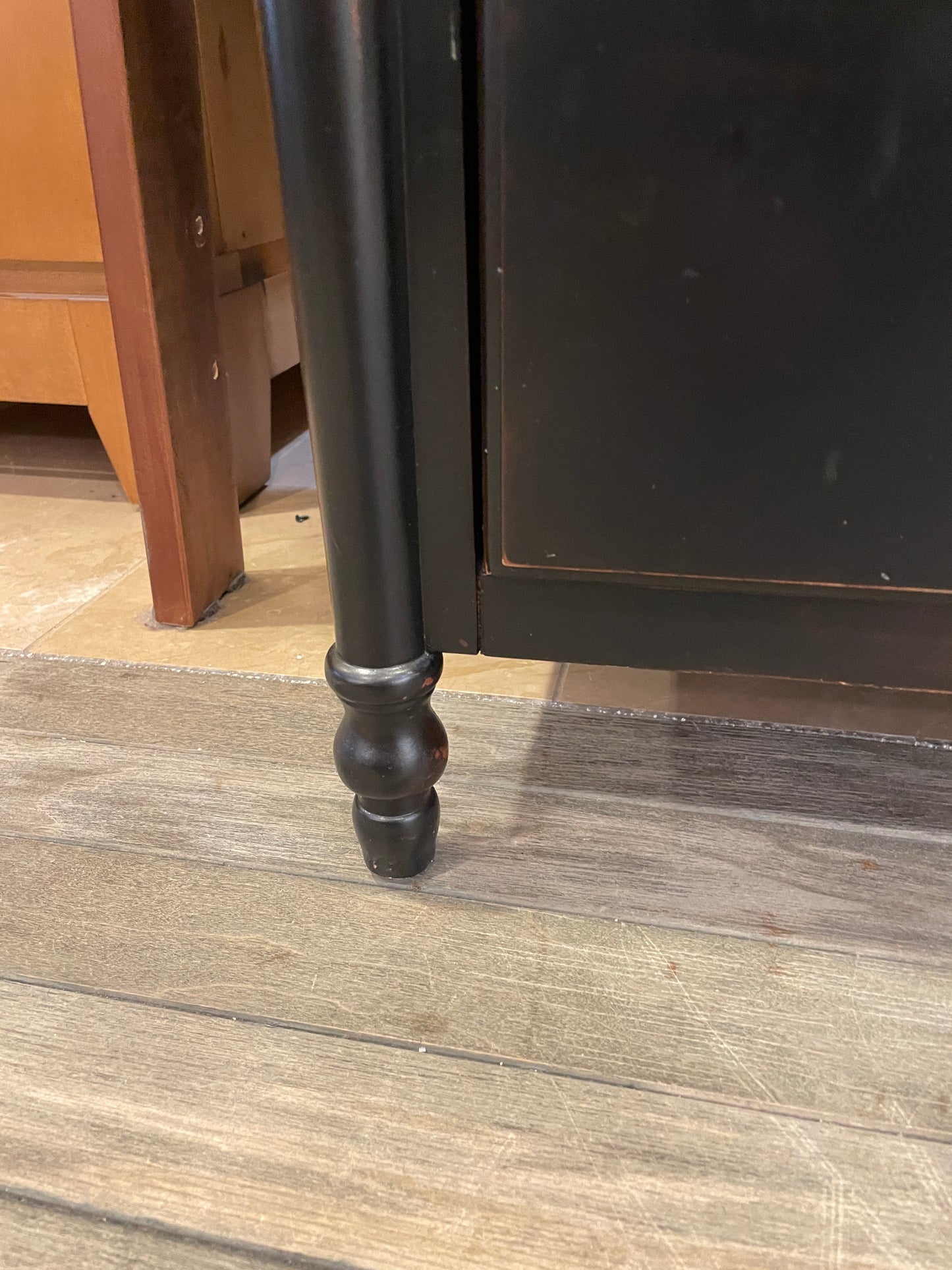 Four Hands Black Secretary Desk, AS IS (0HS006)