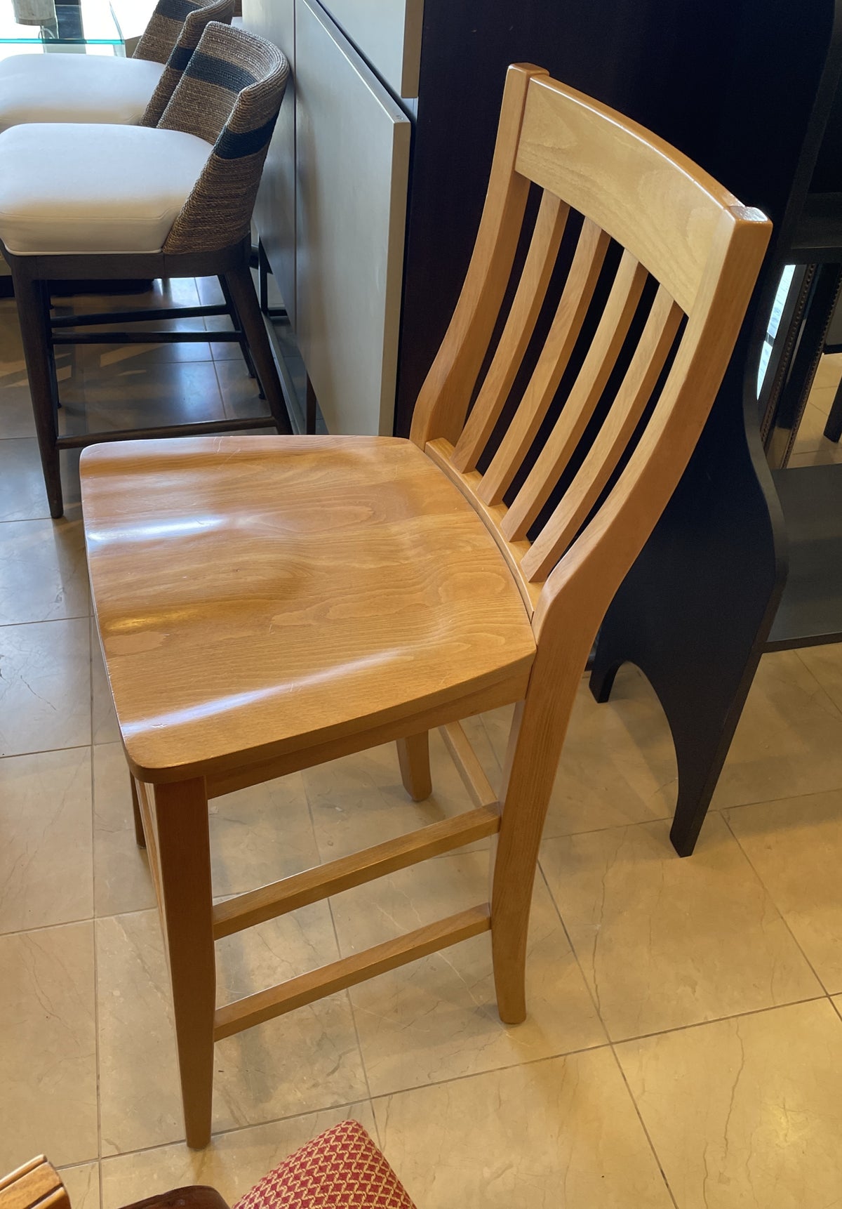 Maple Barstool, attr. Pottery Barn (Four available 03N003 03N004 03N005 03N006)